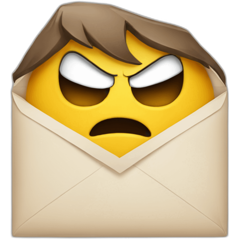 Angry mail emoji