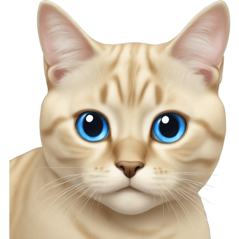 British cat and blue eyes blonde  emoji