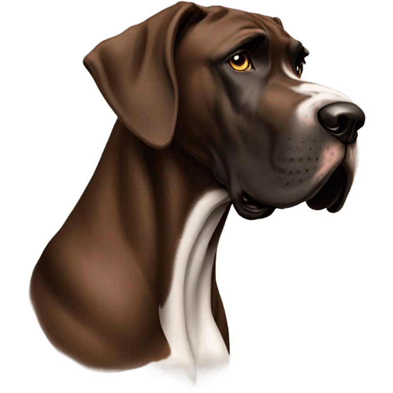 Brown Great Dane emoji