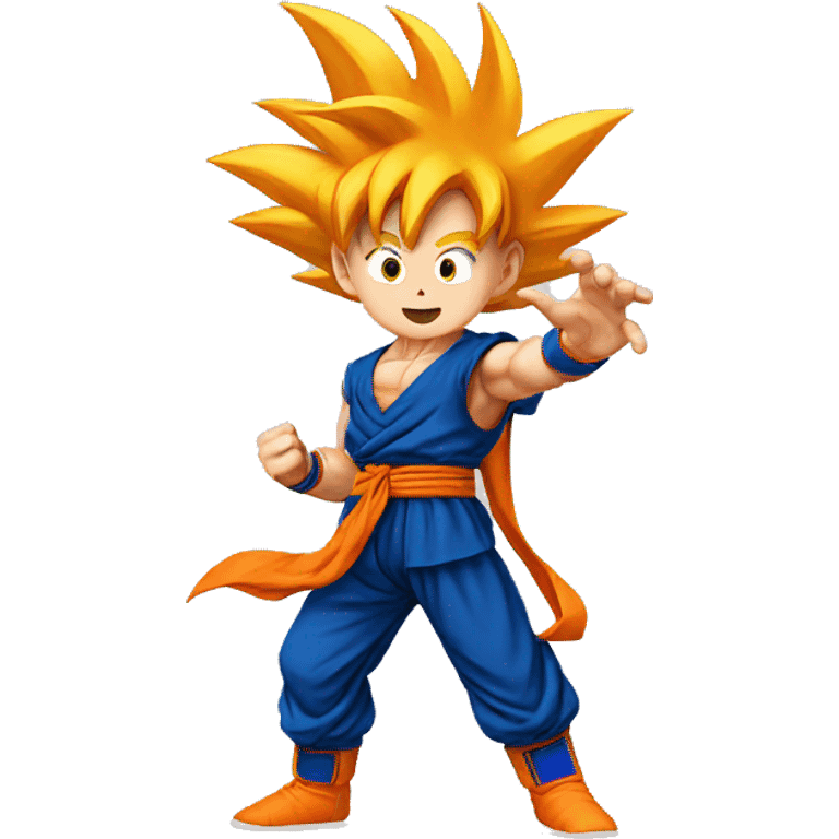 goku waving emoji