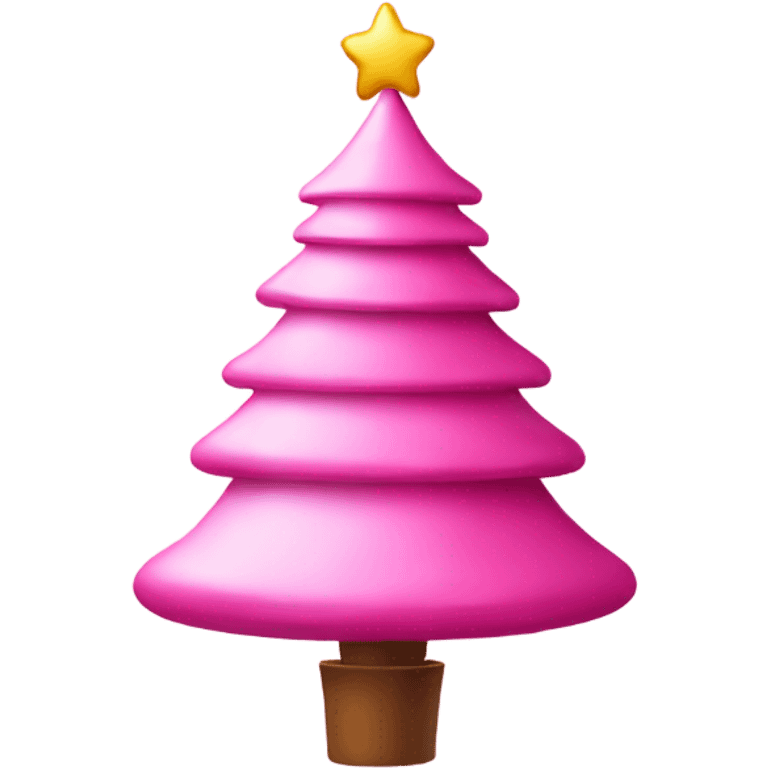 pink Christmas tree emoji