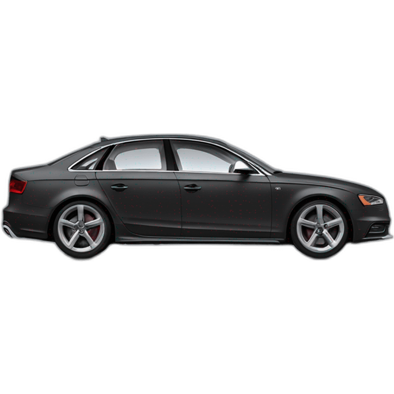 Audi s4 B8.5 black side photo emoji