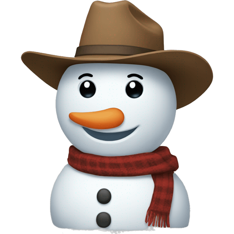 snowman in cowboy boots emoji