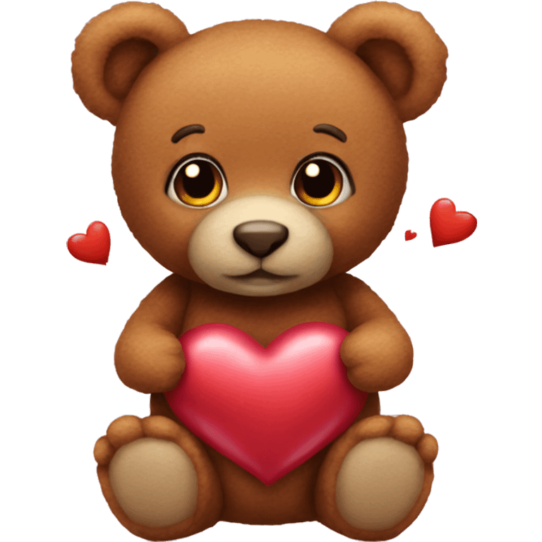 realistic Valentine's teddy  emoji