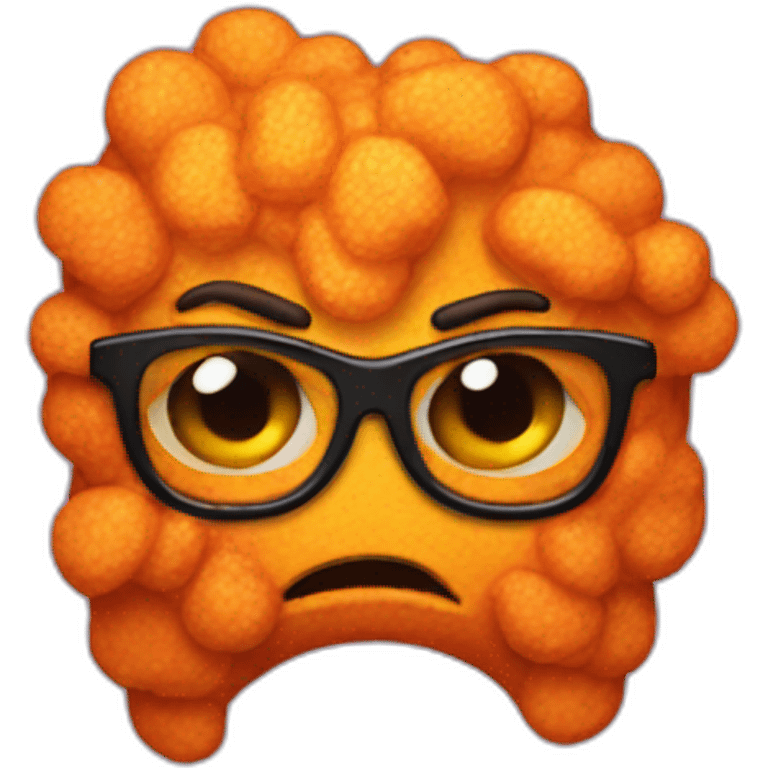 Grumpy cheeto emoji