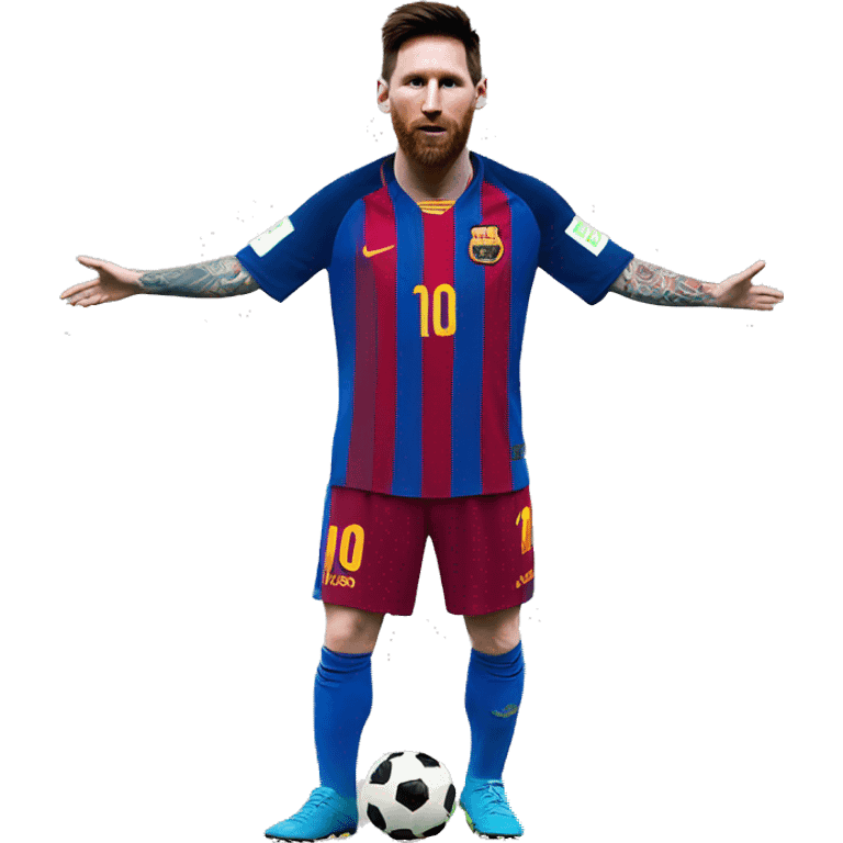 Messi con el mundial  emoji