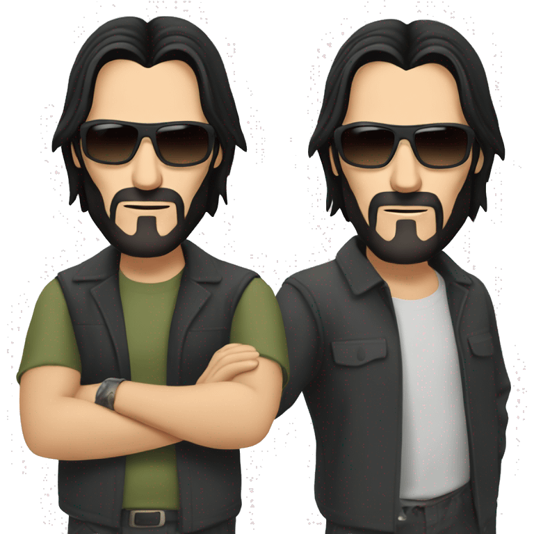 Keanu Reeves in sunglasses emoji