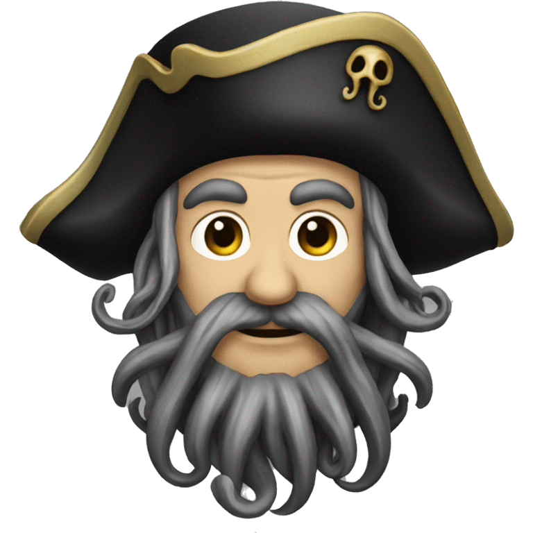 Davy Jones Pirate with octopus beard emoji