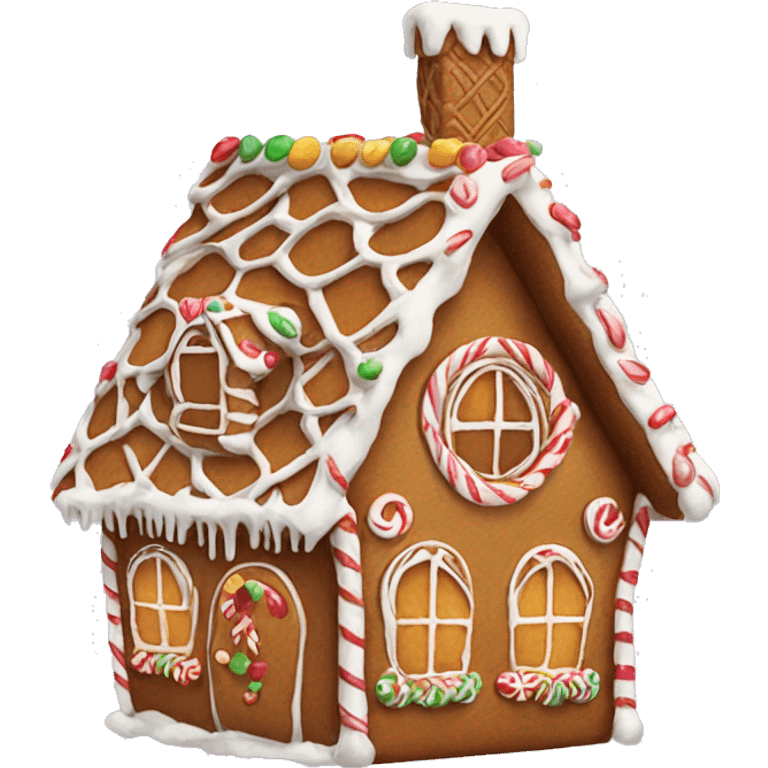 Gingerbread house cute emoji