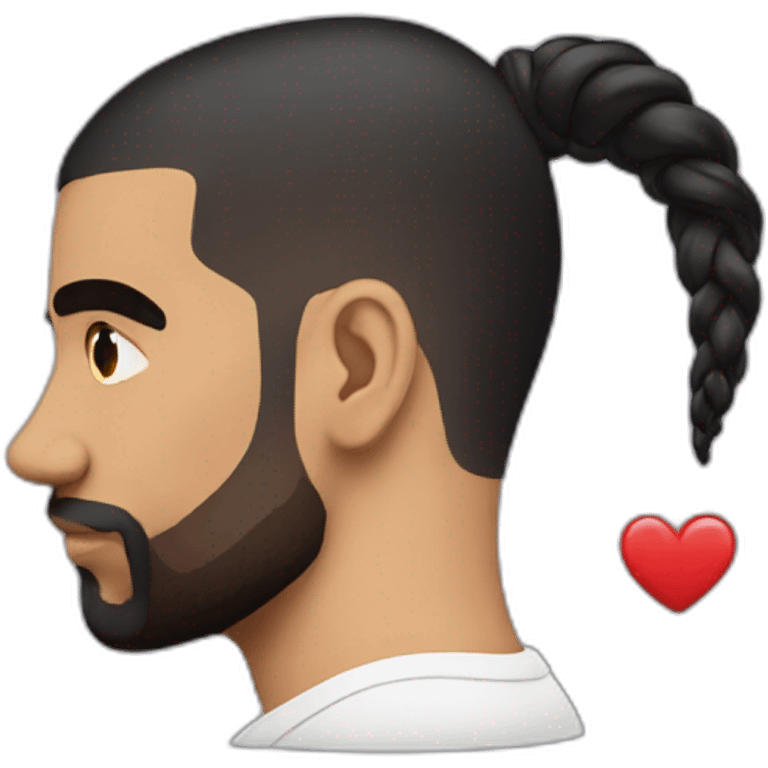 drake heart on hair emoji