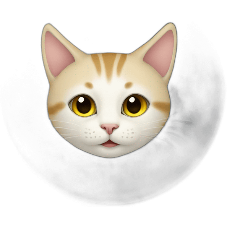 cat on moon emoji