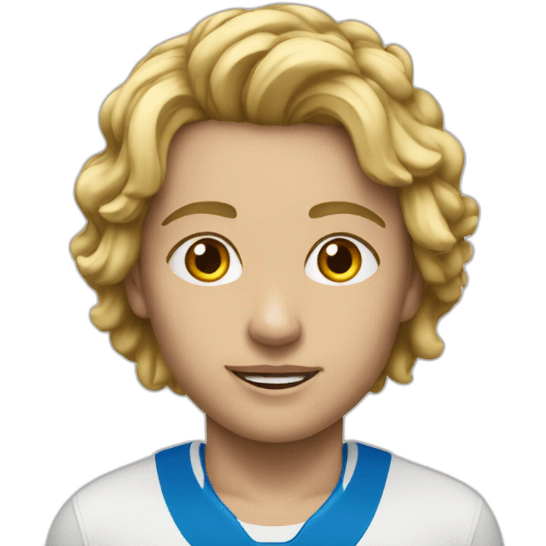 Athlete en départ starts white emoji