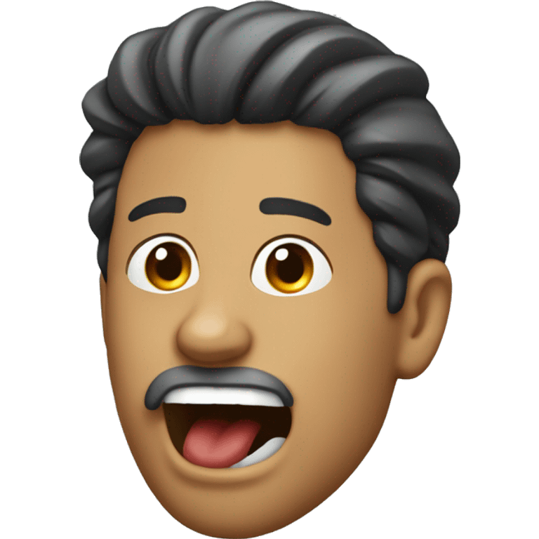 man with mouth open, side angle emoji