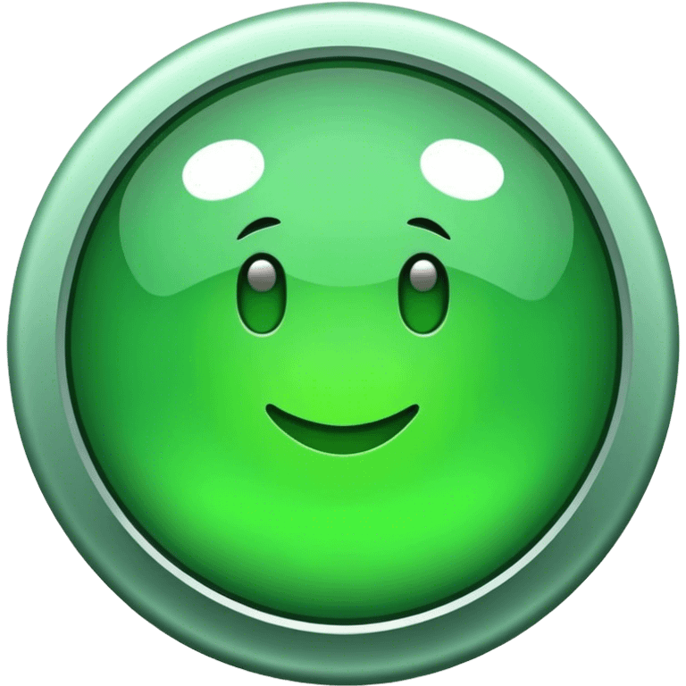 Green button emoji