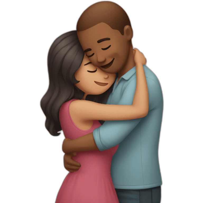 Hugging girlfriend emoji