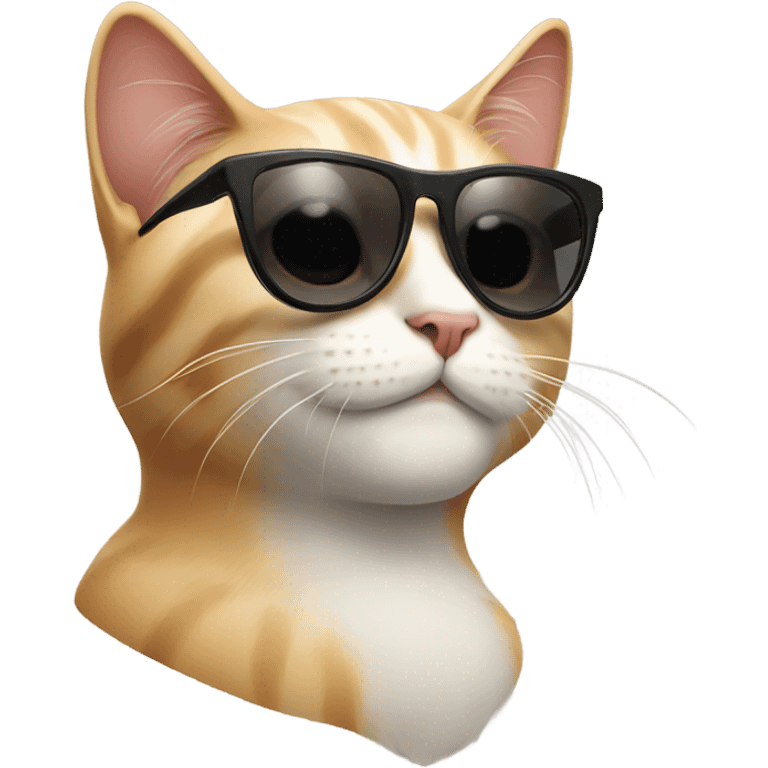 Cat with sunglasses emoji