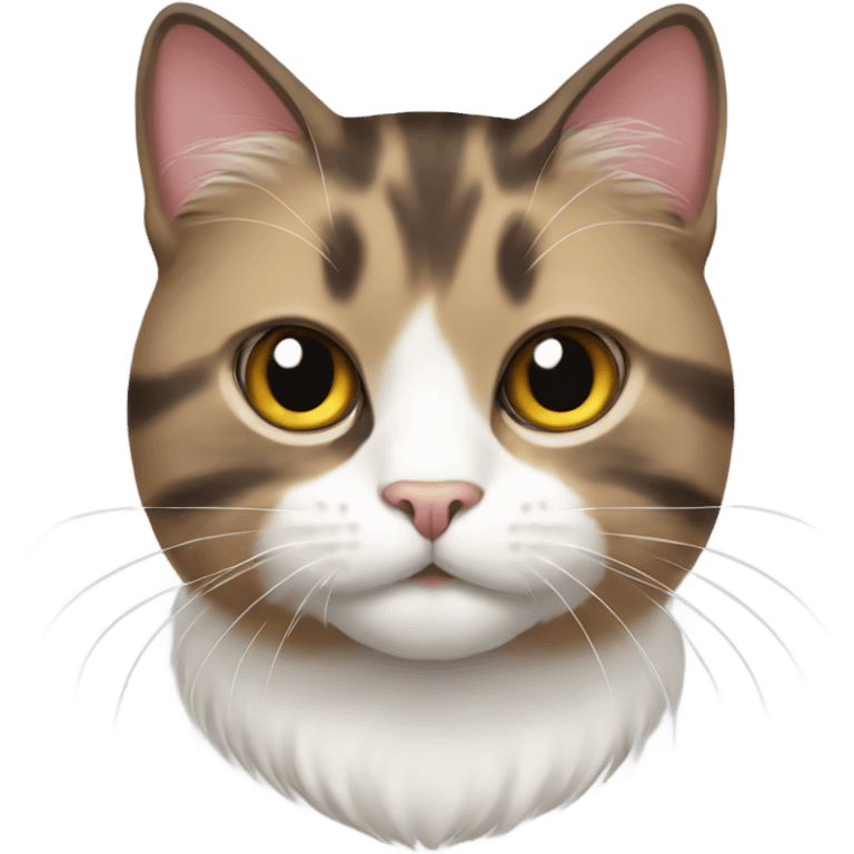 three colored scottish cat emoji