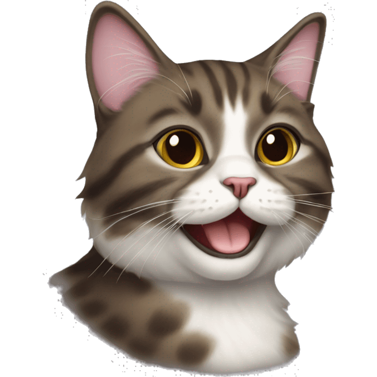 persa cat smilling happy face emoji