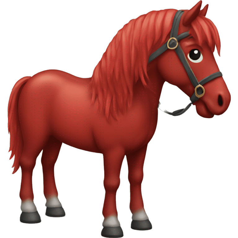 Red Wooden Horse emoji