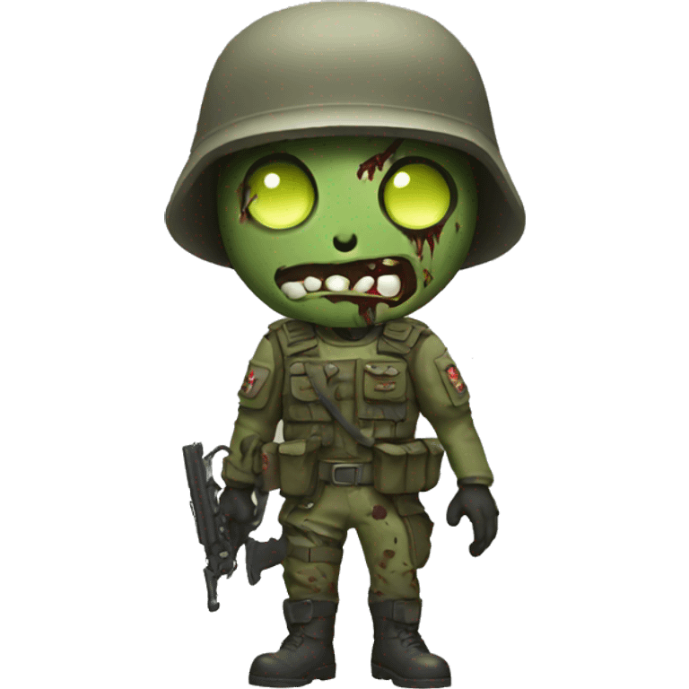 Zombie soldier emoji