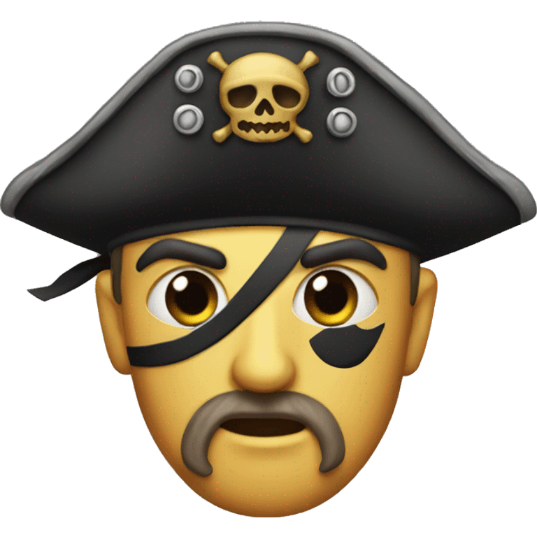 One eyed pirate  emoji