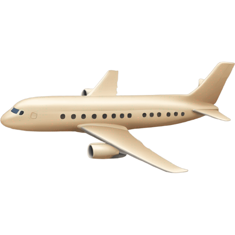 brown-beige airplane emoji