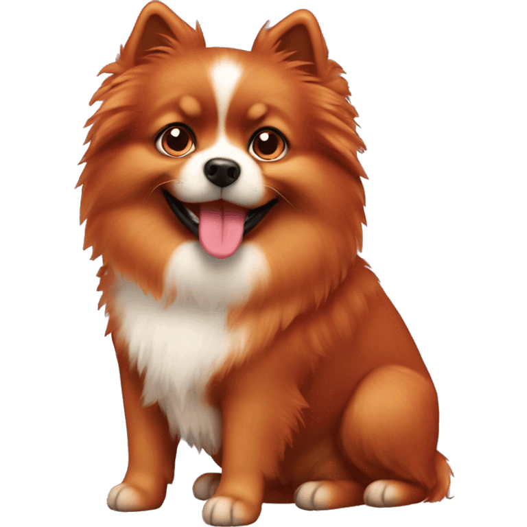 Red spitz dog emoji