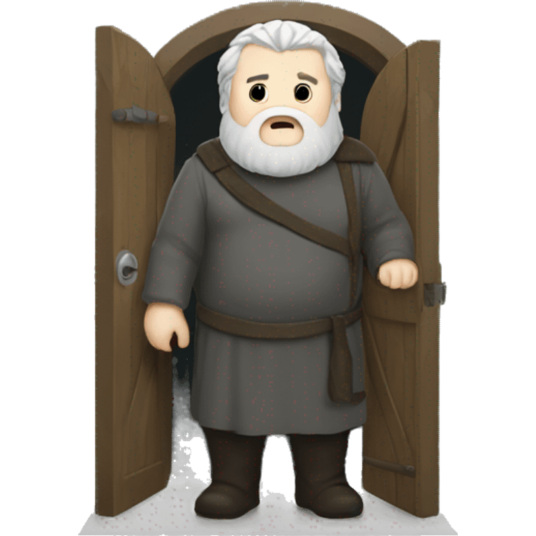 Hodor holding a door emoji