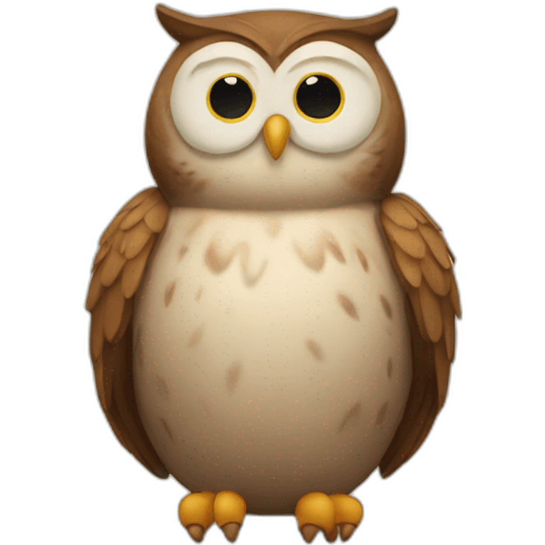 Fat owl emoji