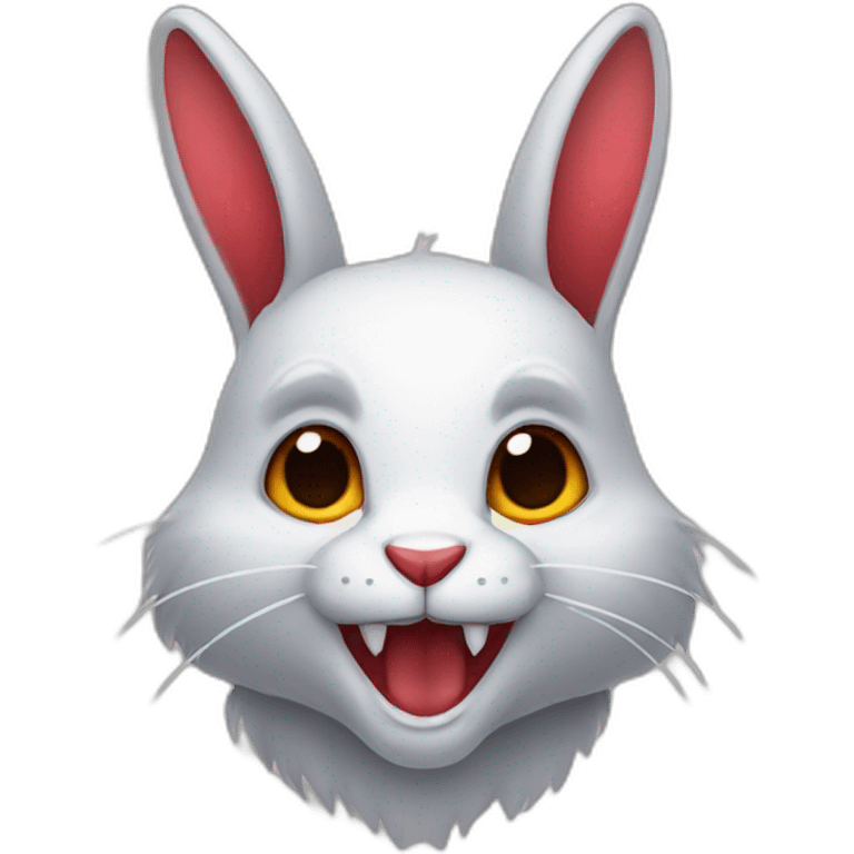 vampire rabbit emoji