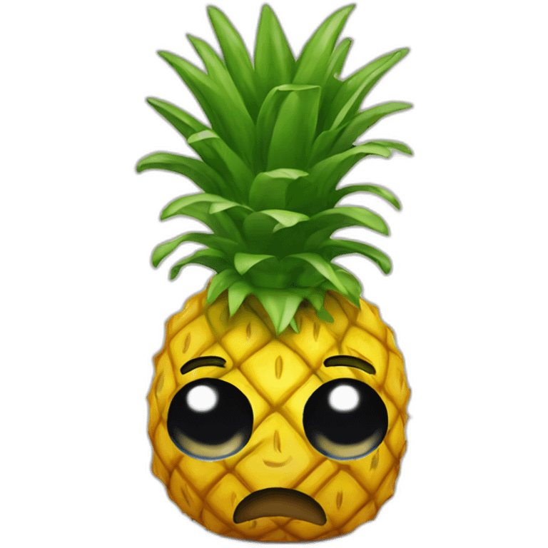 sad pineapple emoji