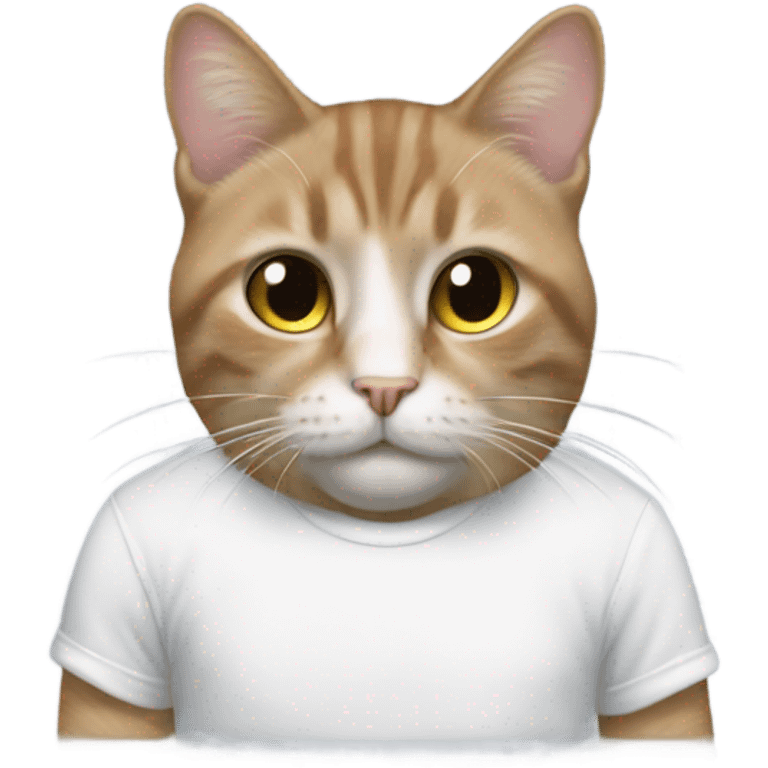 gato con remera emoji