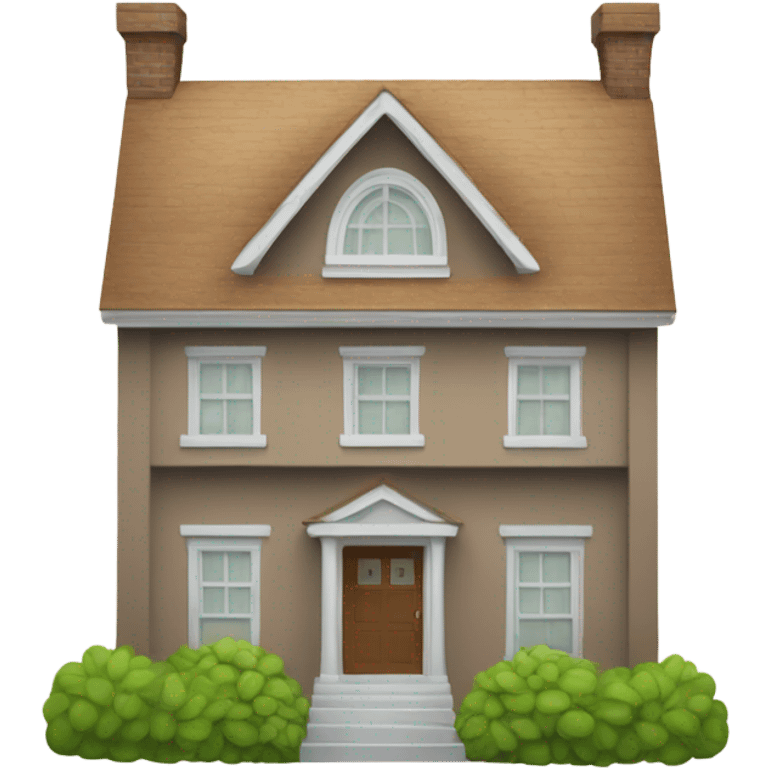 A large house with an envelope icon on the front door emoji