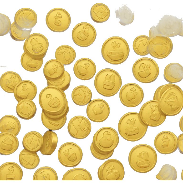 some gold coins emoji