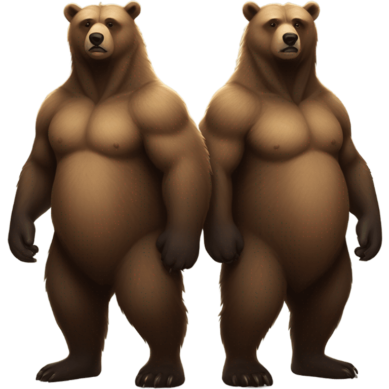 2 bears together  emoji