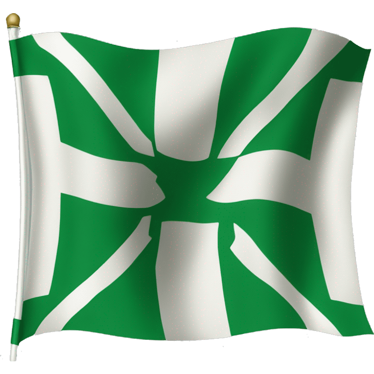 Devon flag (green flag with white cross) emoji