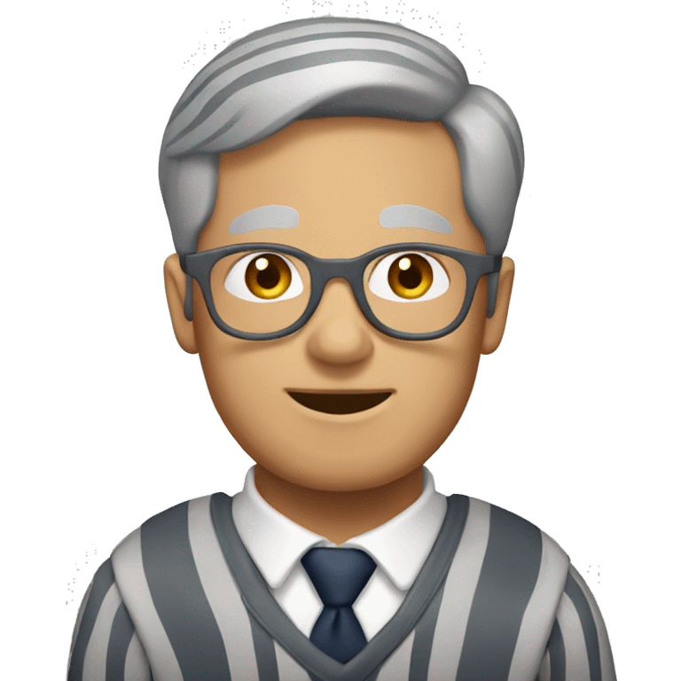 Striped gray Briton emoji