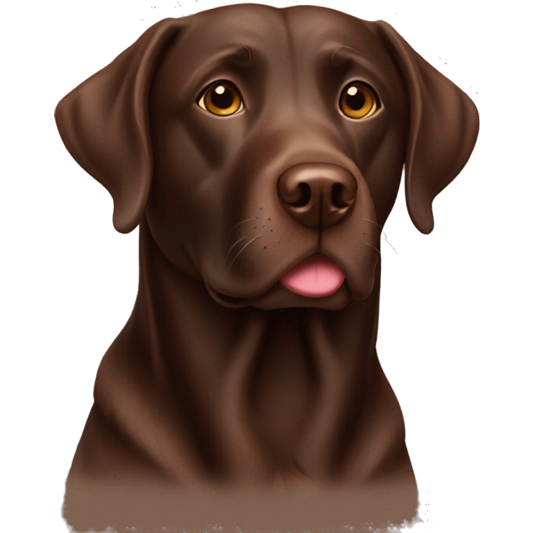 Chocolate lab emoji