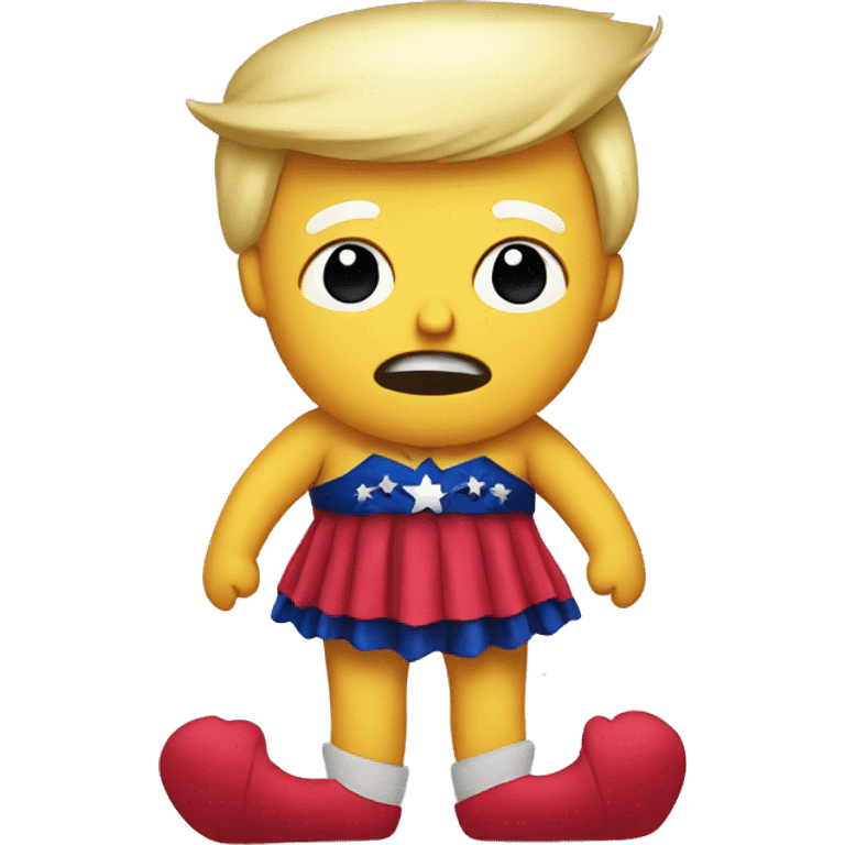 Trump in a tutu emoji