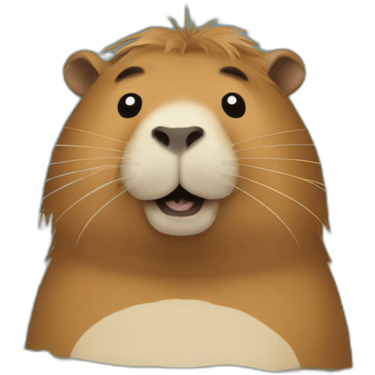 Capybara in a hot tub emoji