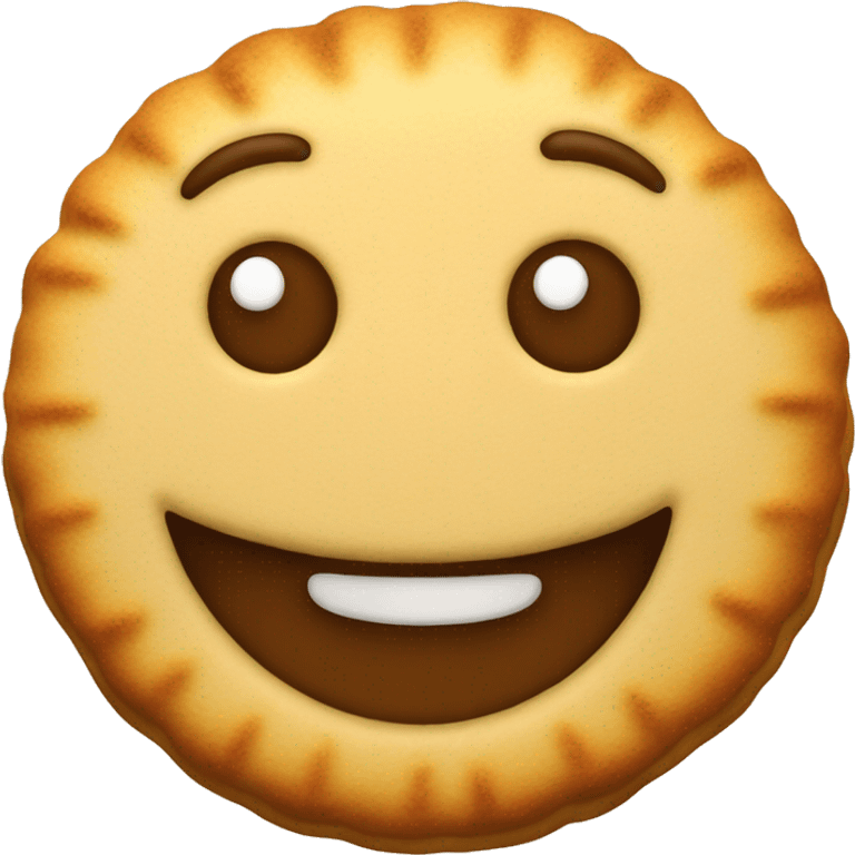 Happy biscuit emoji