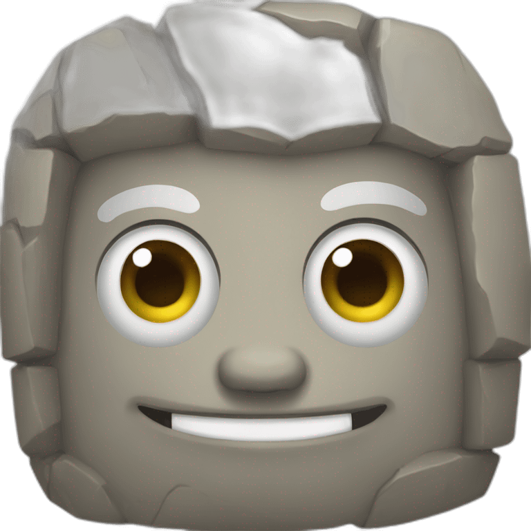 little cute Golem rock emoji