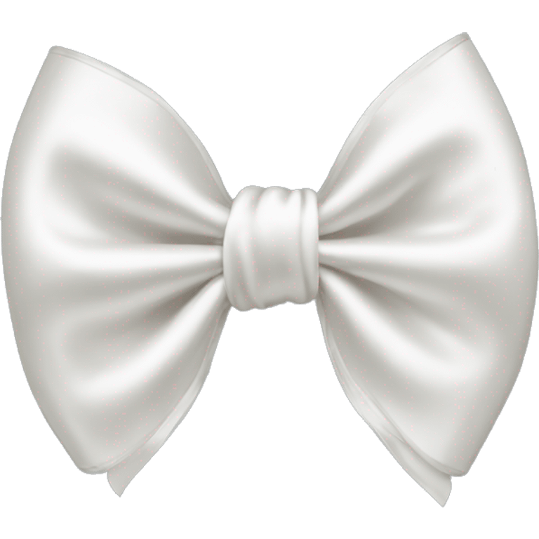 white satin bow emoji