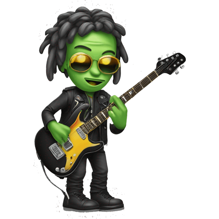 Alien rockstar emoji