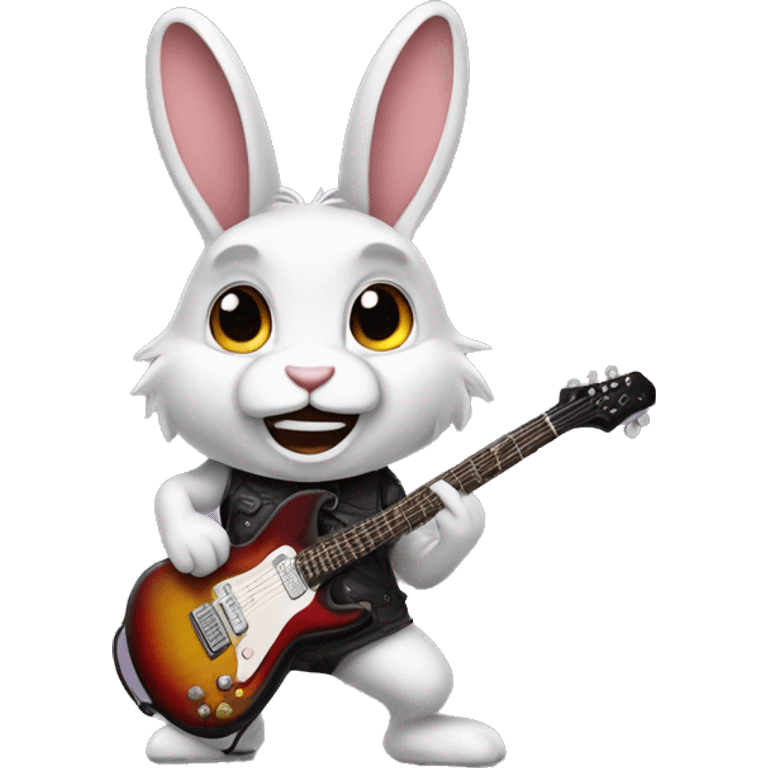 Hard rock bunny emoji