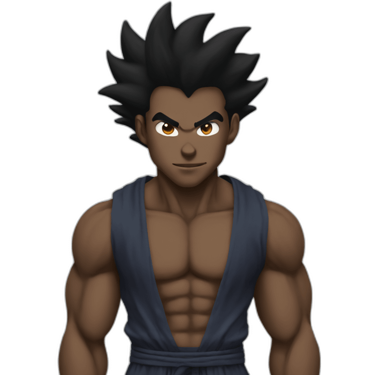 Black goku emoji