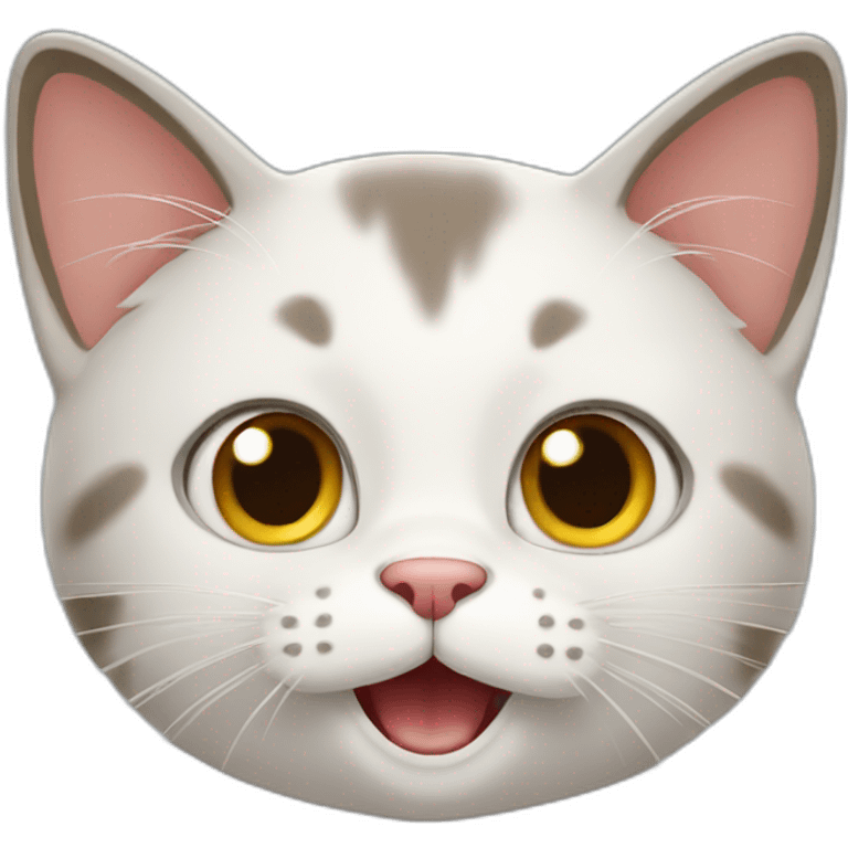 cat looking excited emoji