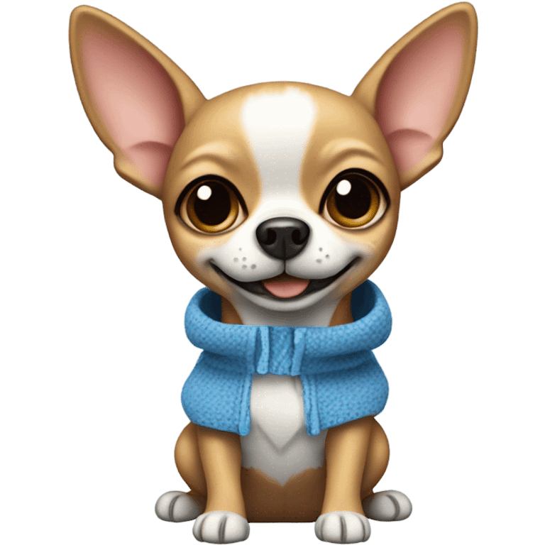 Chihuahua wearing a stich costume  emoji