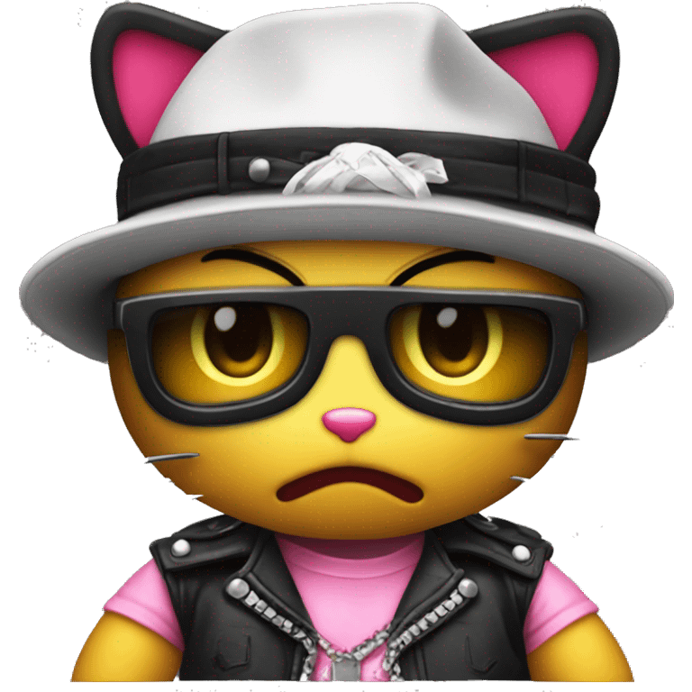 Hello Kitty gangster emoji