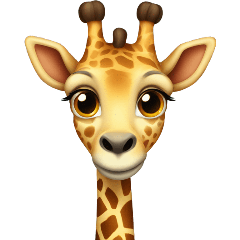 Cute girrafe  emoji